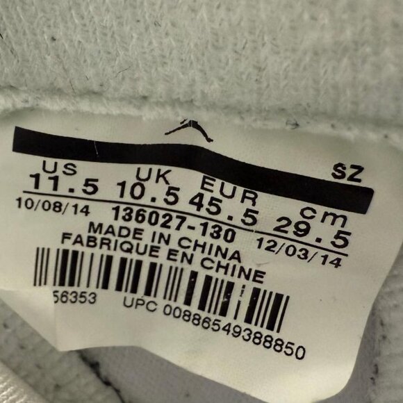 Jordan 5 Retro Metallic White sz: 11.5 Excellent Condition non-og box - Picture 7 of 9